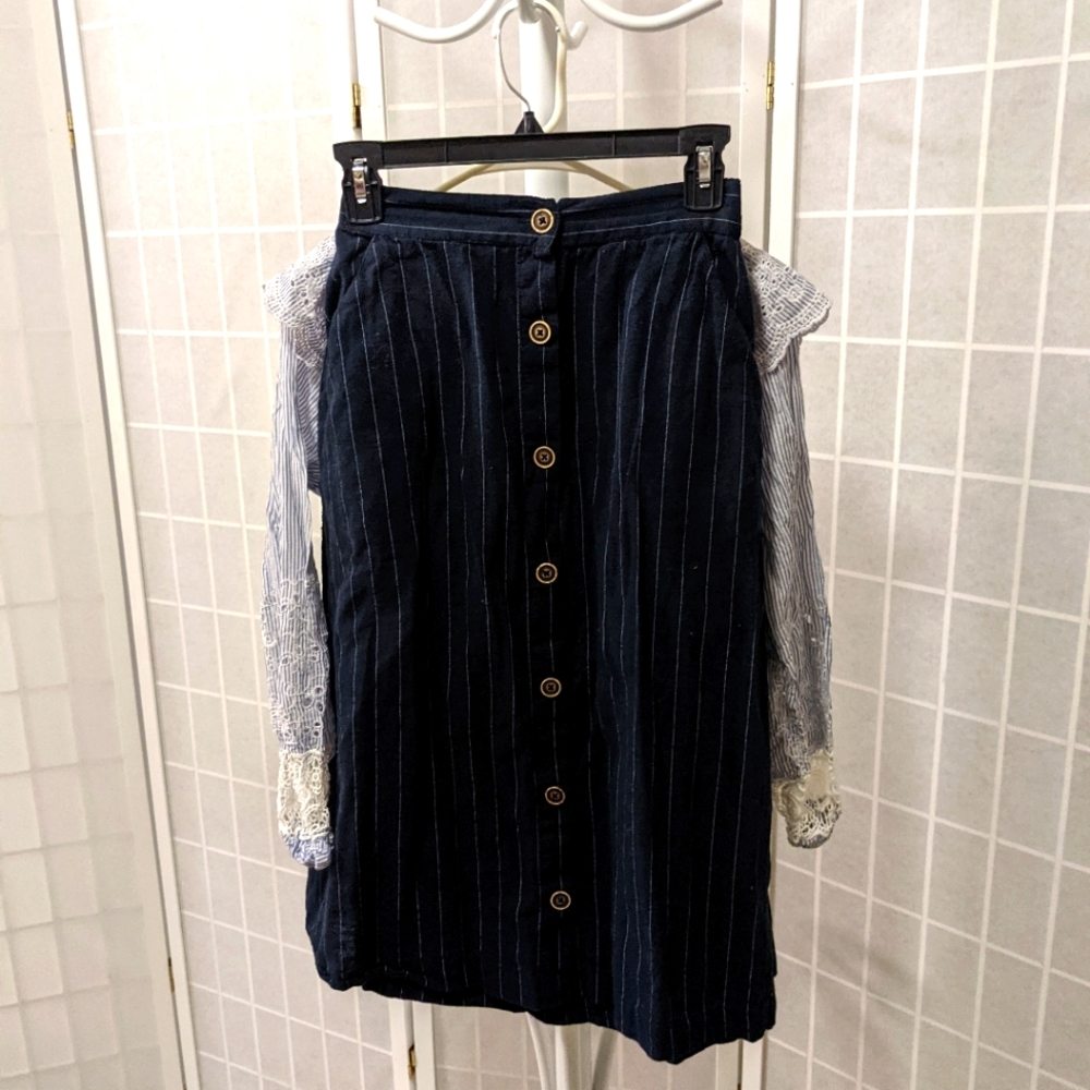 Casual Bundle: Mango Skirt and Forever21 Top with the White Purse